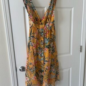 Bananamoon Yellow Floral Midi Dress